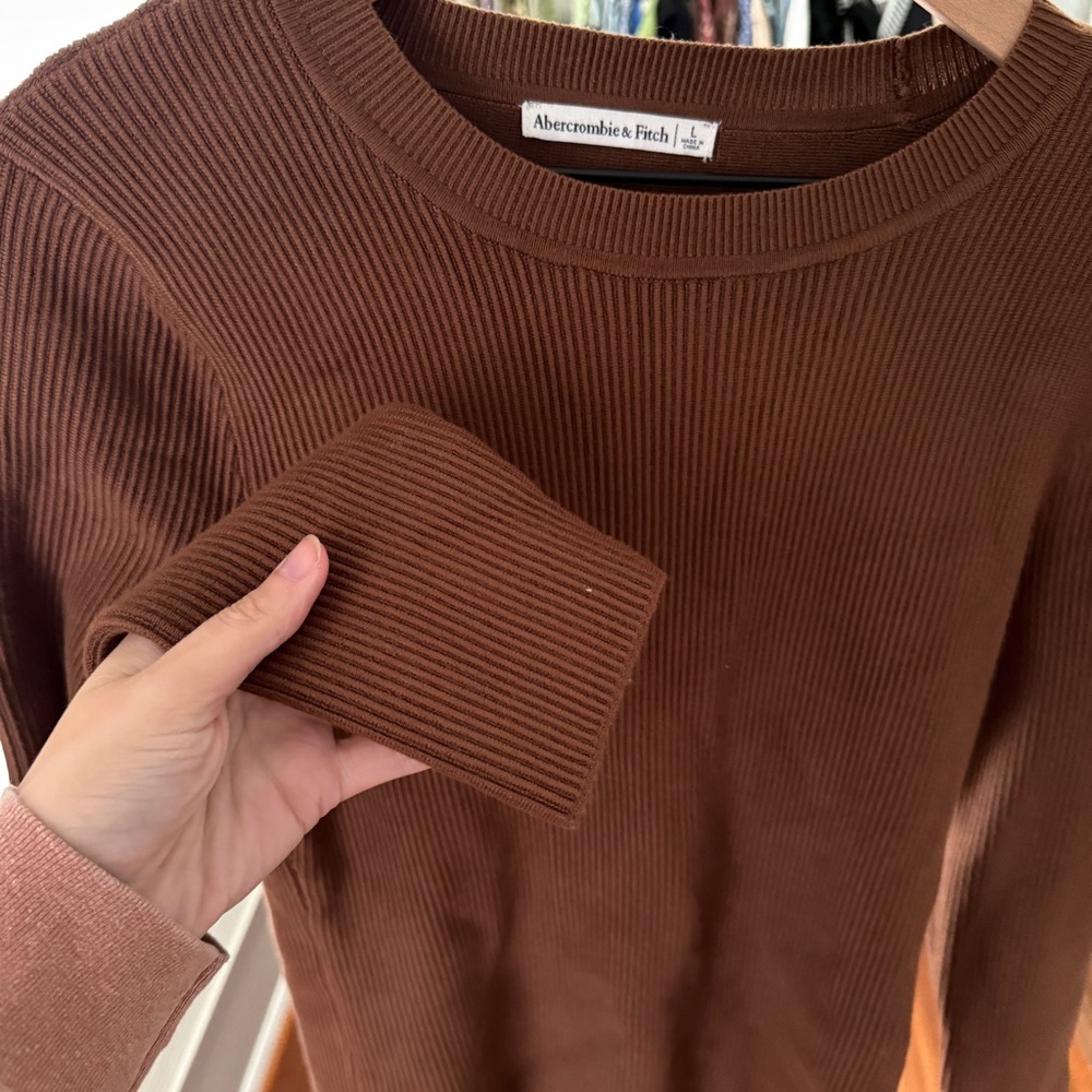 Abercrombie and Fitch Long Sleeve Ottoman Thick Knit - Picture 4 of 6